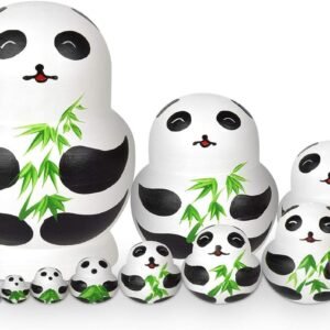 10Pcs Panda Matryoshka Dolls Set