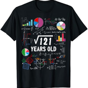 11th Birthday Math T-Shirt Square Root