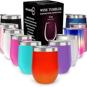 12 oz Stainless Steel Tumbler - Travel Tumbler with Lid