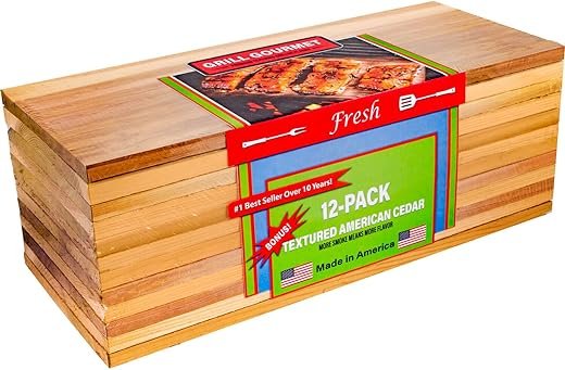 12-Pack Cedar Grilling Planks