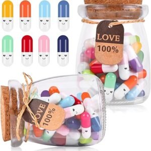 120pcs Capsule Message in Glass Bottle