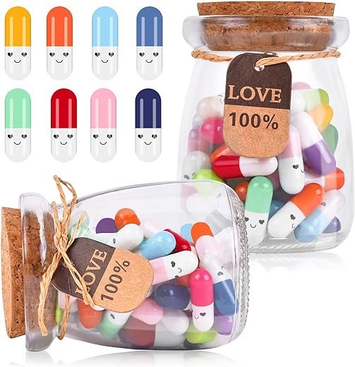 120pcs Capsule Message in Glass Bottle