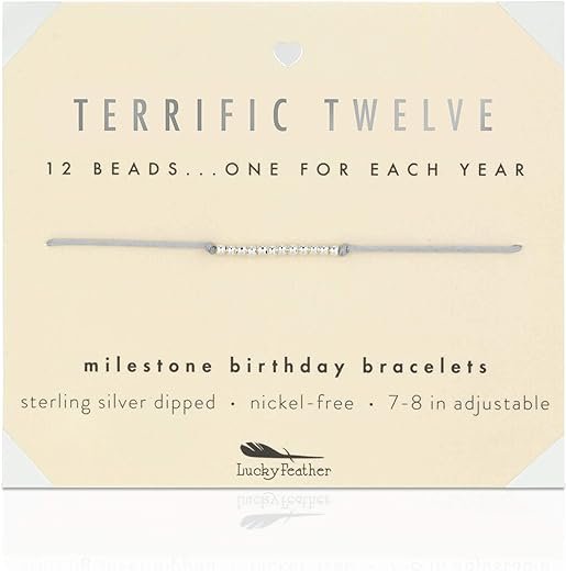 12th Birthday Gold Bracelet for Girls
