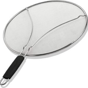 13" Stainless Steel Splatter Screen for Frying Pan