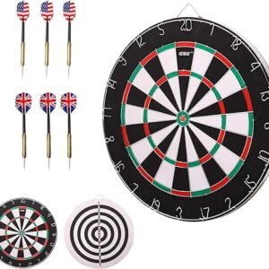 18" Steel Tip Dartboard Game Set