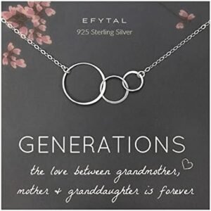 3 Generations Necklace - Perfect Grandma Gift