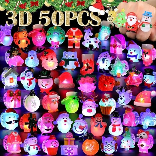 3D Nucifer LED Christmas Light Up Rings