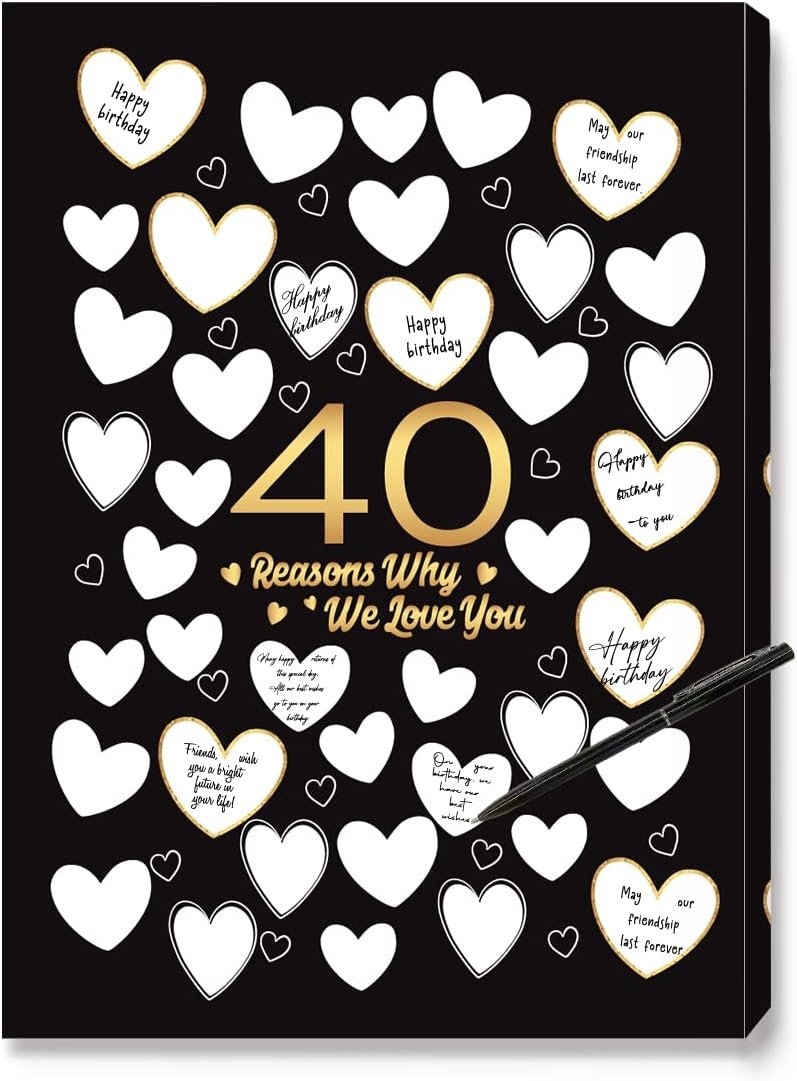 40 Reasons Why We Love You Canvas