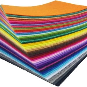 48PCS Assorted Color Felt Fabric Sheets