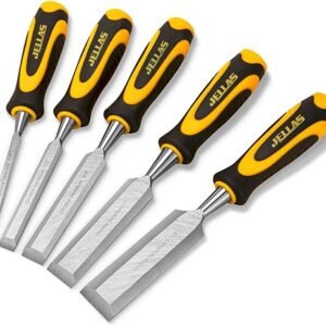 5-Piece Wood Chisel Set - Sturdy Vanadium Steel