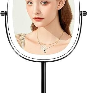 9" Lighted Makeup Mirror with Magnification