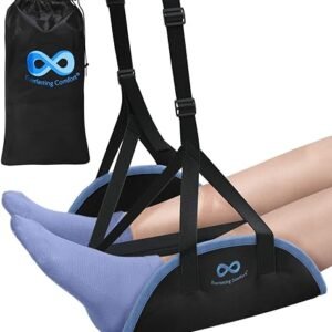 Adjustable Ergonomic Airplane Foot Rest