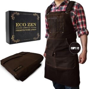 Adjustable Waxed Canvas Work Apron