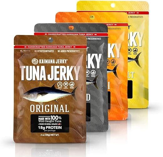 Ahi Tuna Jerky Variety Bundle - All Natural & Made in USA