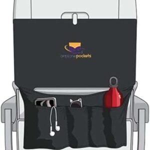 Airplane Tray Table Cover with Pockets
