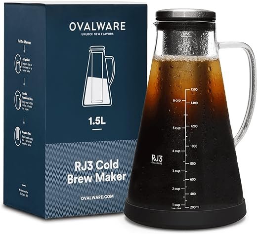 Airtight Cold Brew Coffee Maker & Iced Tea Pitcher