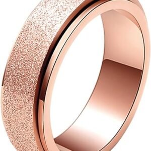 ALEXTINA Anxiety Rings - Stainless Steel Spinner