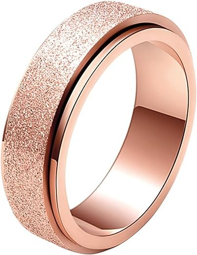 ALEXTINA Anxiety Rings - Stainless Steel Spinner