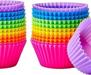Amazon Basics Silicone Baking Cups, Pack of 24