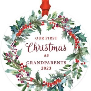 Andaz Press 1-Pack Custom Grandparents' Christmas Ornament