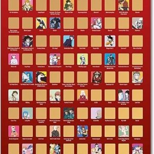 Anime Scratch Off Poster - Me Time Joy