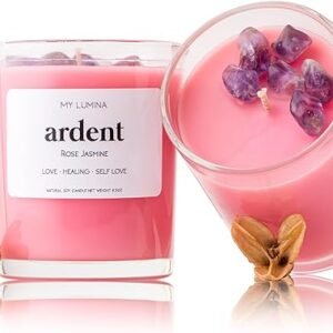 Ardent Love Pink Candle - Sweet Rose and Jasmine Scent