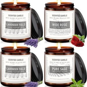 Aromatherapy Amber Jar Candles Set