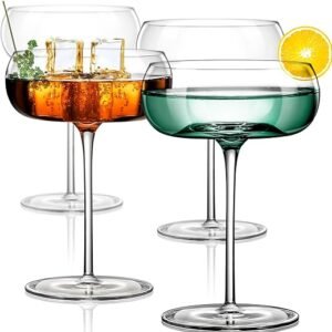 Art Deco Martini Glasses Set