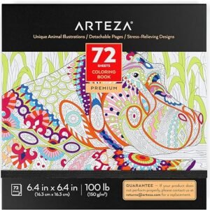 Arteza Adult Coloring Book - Animal Designs