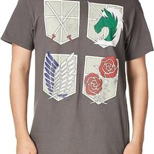 Attack on Titan Men's T-Shirt, Officially Licensed