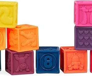 B. toys Baby Blocks – Educational Stacking & Building Toys