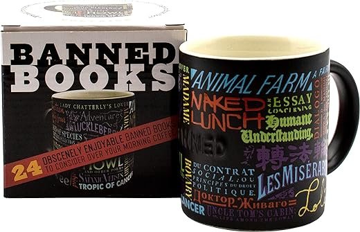 Banned Book Coffee Mug - Colorful Collection