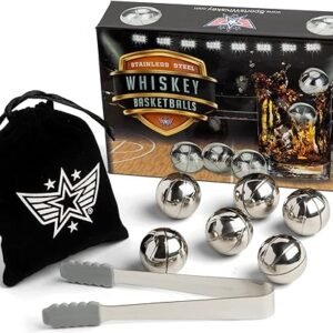 Basketball Whiskey Stones - Set of 6