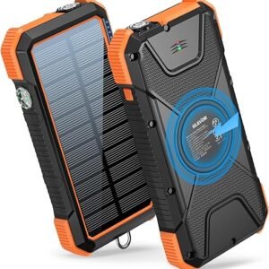 BLAVOR Solar Power Bank with Wireless Charger