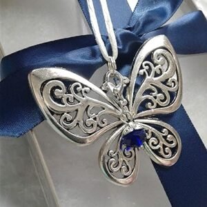 Blue Charm Butterfly Car Hanger