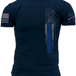 Blue Line Flag Men's T-Shirt