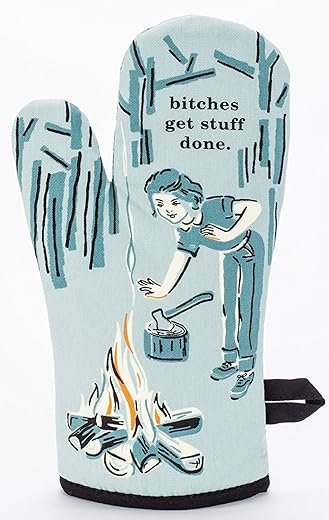 Blue Q Oven Mitt: Bitches Get Stuff Done