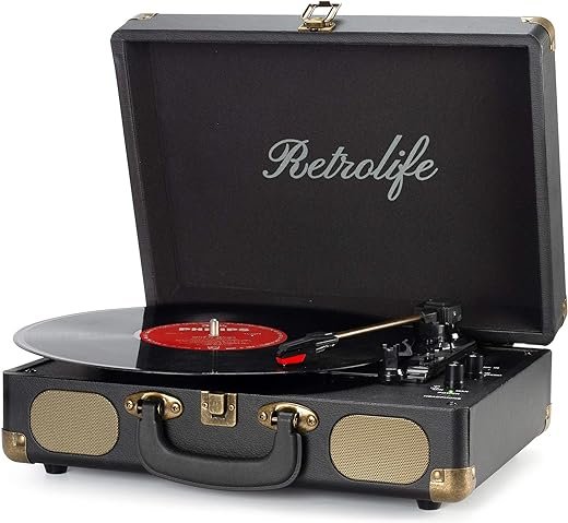 Bluetooth Suitcase Vinyl Record Player