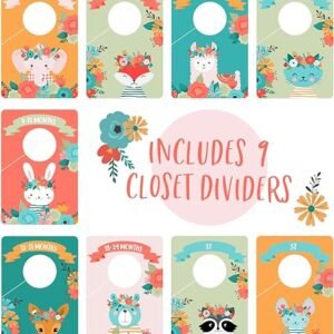 Boho Animals Baby Clothing Size Dividers