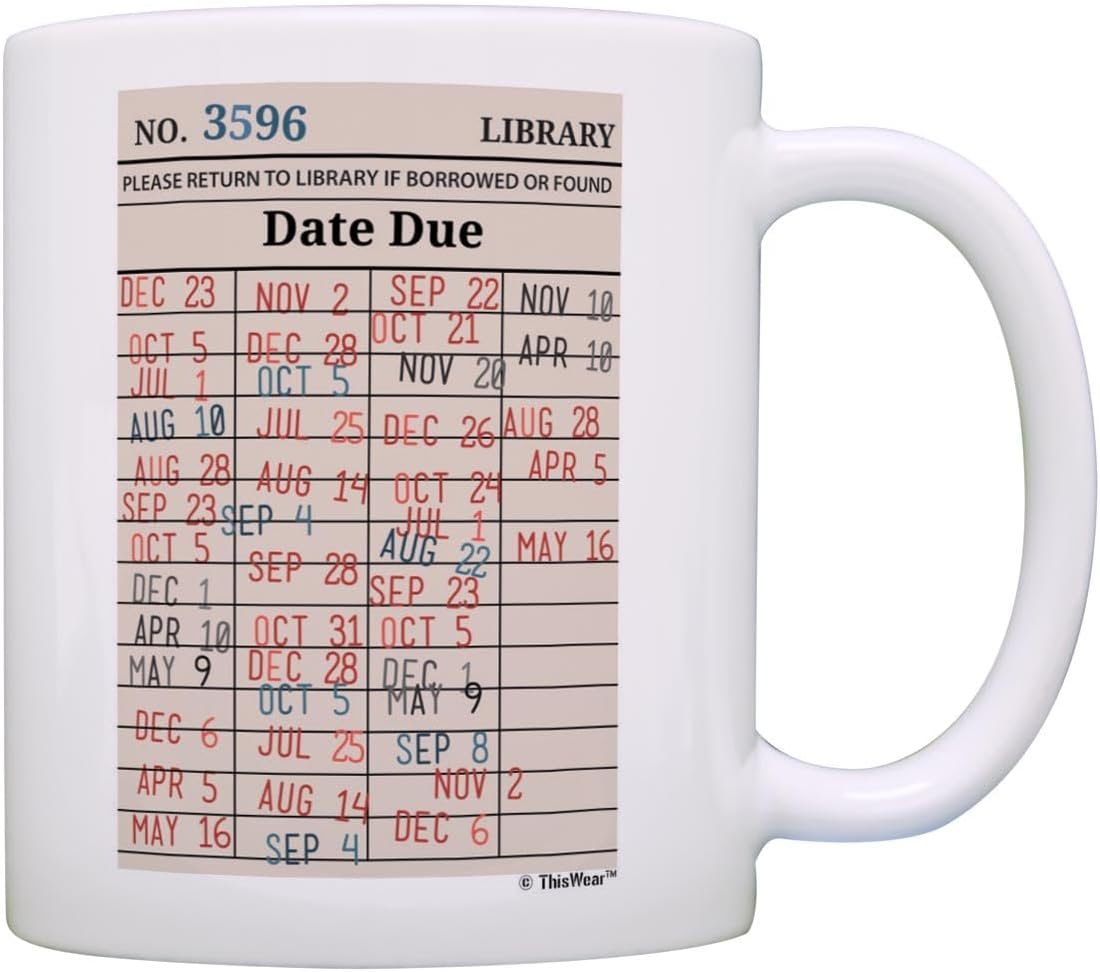 Bookworm Librarian Coffee Mug for Women