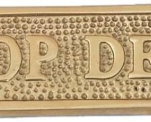 Brass Poop Deck Sign - Solid Brass Plaque