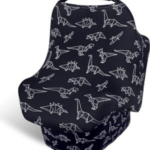 Breathable Dinosaur Baby Car Seat Cover