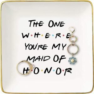 Bride's Bridesmaid Gift - Friends TV Show Ceramic Jewelry Holder