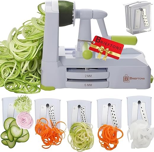 Brieftons Spiralizer: Strongest-Heaviest Veggie Pasta Maker