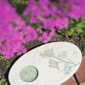 Ceramic Butterfly Puddling Stone: Decorative Garden Water Feature