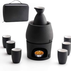 Ceramic Sake Set with Warmer