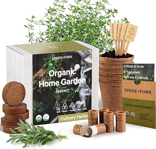 Certified Organic Indoor Herb Garden Kit