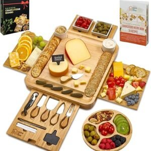 Charcuterie Board Set with Bonus Book