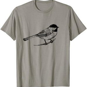 Chickadee Bird T-Shirt - Nature Lover Gift