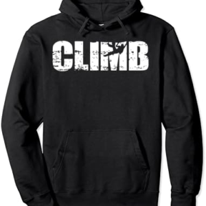 Climbing Gift Pullover Hoodie - Distressed Look